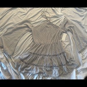 Flowy, off the shoulder dress, never worn with tag
